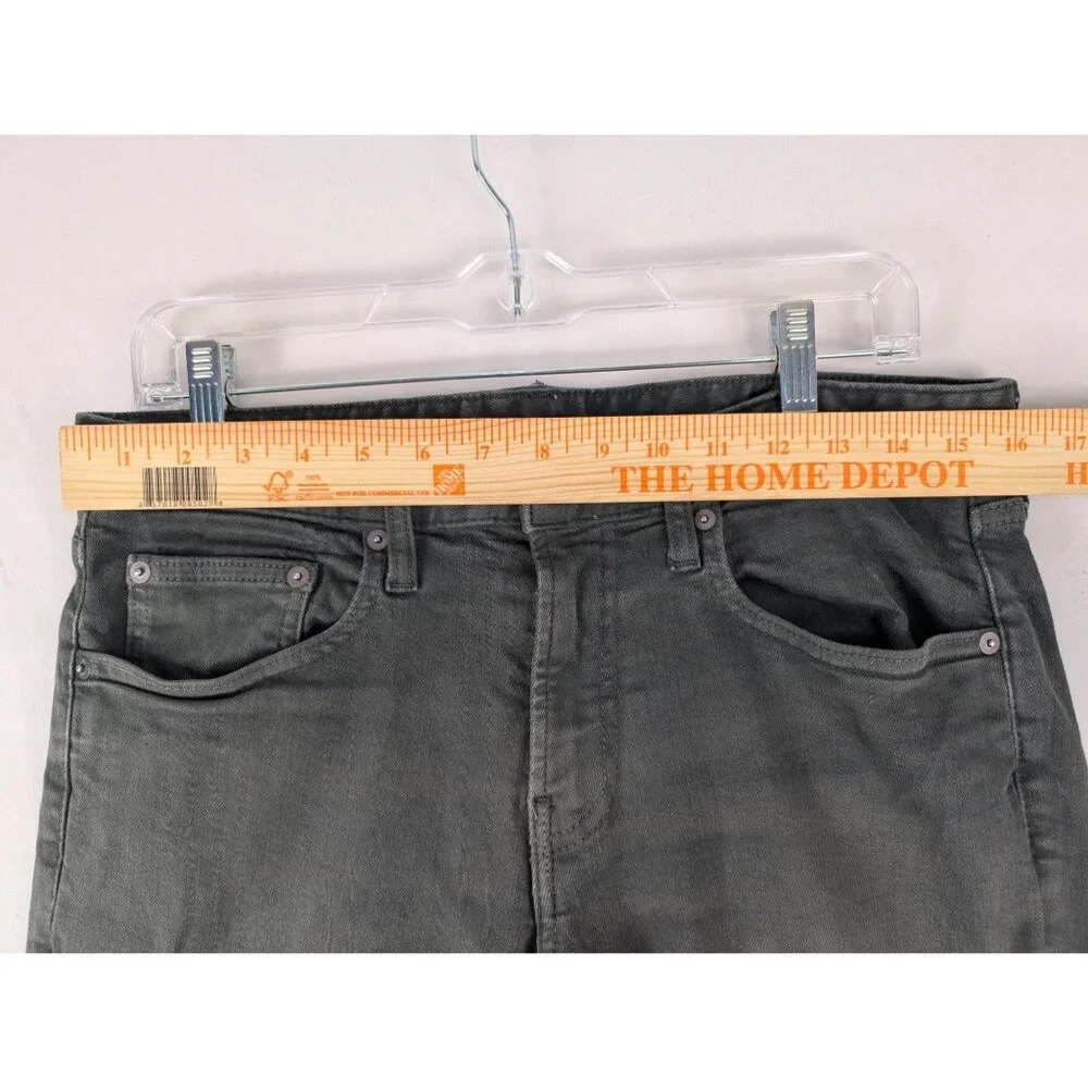 Bonobos Gray Denim Slim Fit Jeans Mens 32x31 Taper Distressed‎ 5 Pocket Mid Rise